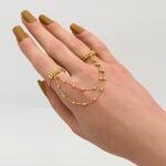 ⁦كف اوتار ذهب عيار 21 الوزن 4.42 جرام⁩ - الصورة ⁦2⁩
