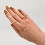 ⁦كف اوتار ذهب عيار 21 الوزن 4.20 جرام⁩ - الصورة ⁦2⁩