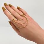 ⁦كف اوتار ذهب عيار 21 الوزن 4.02 جرام⁩ - الصورة ⁦2⁩