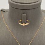 ⁦نصف طقم ذهب عيار 21 الوزن 3.23 جرام⁩ - الصورة ⁦3⁩