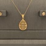 ⁦نصف طقم ذهب عيار 21 الوزن 2.87 جرام⁩ - الصورة ⁦5⁩