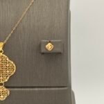 ⁦نصف طقم ذهب عيار 21 الوزن 3.44 جرام⁩ - الصورة ⁦3⁩