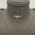 ⁦نصف طقم ذهب عيار 21 الوزن 3.44 جرام⁩ - الصورة ⁦2⁩
