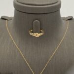⁦نصف طقم ذهب عيار 21 الوزن 2.80 جرام⁩ - الصورة ⁦2⁩