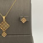 ⁦نصف طقم ذهب عيار 21 الوزن 3.62 جرام⁩ - الصورة ⁦3⁩