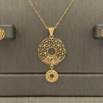 ⁦نصف طقم ذهب عيار 21 الوزن 3.62 جرام⁩ - الصورة ⁦4⁩