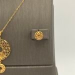 ⁦نصف طقم ذهب عيار 21 الوزن 3.62 جرام⁩ - الصورة ⁦3⁩