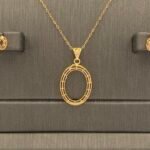 ⁦نصف طقم ذهب عيار 21 الوزن 3.00 جرام⁩ - الصورة ⁦4⁩