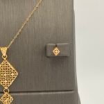 ⁦نصف طقم ذهب عيار 21 الوزن 3.19 جرام⁩ - الصورة ⁦3⁩