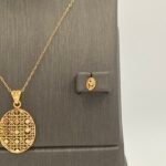 ⁦نصف طقم ذهب عيار 21 الوزن 2.96 جرام⁩ - الصورة ⁦3⁩