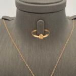⁦نصف طقم ذهب عيار 21 الوزن 2.96 جرام⁩ - الصورة ⁦2⁩