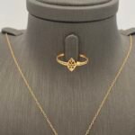 ⁦نصف طقم ذهب عيار 21 الوزن 3.32 جرام⁩ - الصورة ⁦2⁩