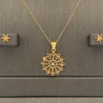 ⁦نصف طقم ذهب عيار 21 الوزن 3.10 جرام⁩ - الصورة ⁦4⁩