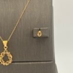 ⁦نصف طقم ذهب عيار 21 الوزن 2.66 جرام⁩ - الصورة ⁦3⁩