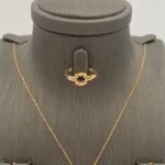 ⁦نصف طقم ذهب عيار 21 الوزن 2.96 جرام⁩ - الصورة ⁦2⁩