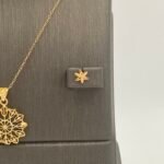 ⁦نصف طقم ذهب عيار 21 الوزن 3.15 جرام⁩ - الصورة ⁦3⁩