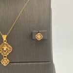 ⁦نصف طقم ذهب عيار 21 الوزن 3.35 جرام⁩ - الصورة ⁦3⁩