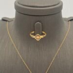 ⁦نصف طقم ذهب عيار 21 الوزن 3.35 جرام⁩ - الصورة ⁦2⁩