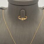 ⁦نصف طقم ذهب عيار 21 الوزن 2.23 جرام⁩ - الصورة ⁦2⁩