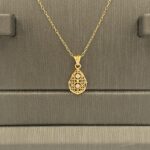 ⁦نصف طقم ذهب عيار 21 الوزن 2.37 جرام⁩ - الصورة ⁦4⁩