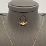 ⁦نصف طقم ذهب عيار 21 الوزن 2.37 جرام⁩ - الصورة ⁦2⁩