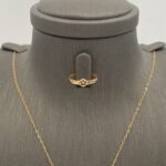 ⁦نصف طقم ذهب عيار 21 الوزن 2.20 جرام⁩ - الصورة ⁦2⁩