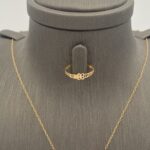 ⁦نصف طقم ذهب عيار 21 الوزن 2.36 جرام⁩ - الصورة ⁦2⁩