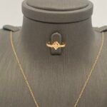 ⁦نصف طقم ذهب عيار 21 الوزن 2.37 جرام⁩ - الصورة ⁦2⁩