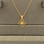 ⁦نصف طقم ذهب عيار 21 الوزن 2.17 جرام⁩ - الصورة ⁦4⁩
