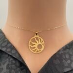 ⁦عقد ذهب عيار 18 الوزن 1.71 جرام⁩ - الصورة ⁦2⁩