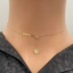 ⁦عقد ذهب عيار 18 الوزن 0.94 جرام⁩ - الصورة ⁦2⁩