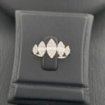 ⁦طقم ابيض ذهب عيار 18 الوزن 8.74 جرام⁩ - الصورة ⁦5⁩