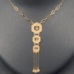 ⁦طقم ذهب عيار 21 الوزن 2.79 جرام⁩ - الصورة ⁦2⁩