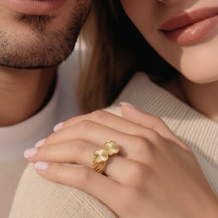 خاتم ذهب عيار 21 الوزن 1.31 جرام