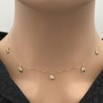 ⁦تشوكر ذهب عيار 18 الوزن 1.05 جرام⁩ - الصورة ⁦2⁩
