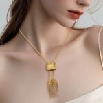 عقد ذهب عيار 21 الوزن 3.28 جرام
