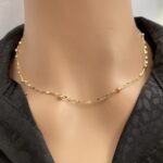 ⁦عقد ذهب عيار 18 الوزن 1.25 جرام⁩ - الصورة ⁦5⁩