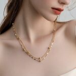 عقد ذهب عيار 18 الوزن 1.25 جرام
