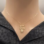 ⁦عقد ذهب عيار 18 الوزن 1.15 جرام⁩ - الصورة ⁦2⁩