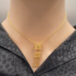 ⁦عقد ذهب عيار 21 الوزن 3.28 جرام⁩ - الصورة ⁦2⁩