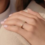 خاتم ذهب عيار 18 الوزن 0.87 جرام