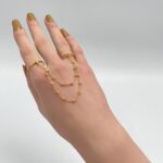 ⁦كف اوتار ذهب عيار 21 الوزن 2.96 جرام⁩ - الصورة ⁦2⁩