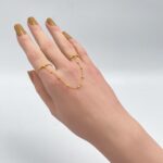 ⁦كف اوتار ذهب عيار 21 الوزن 1.38 جرام⁩ - الصورة ⁦2⁩